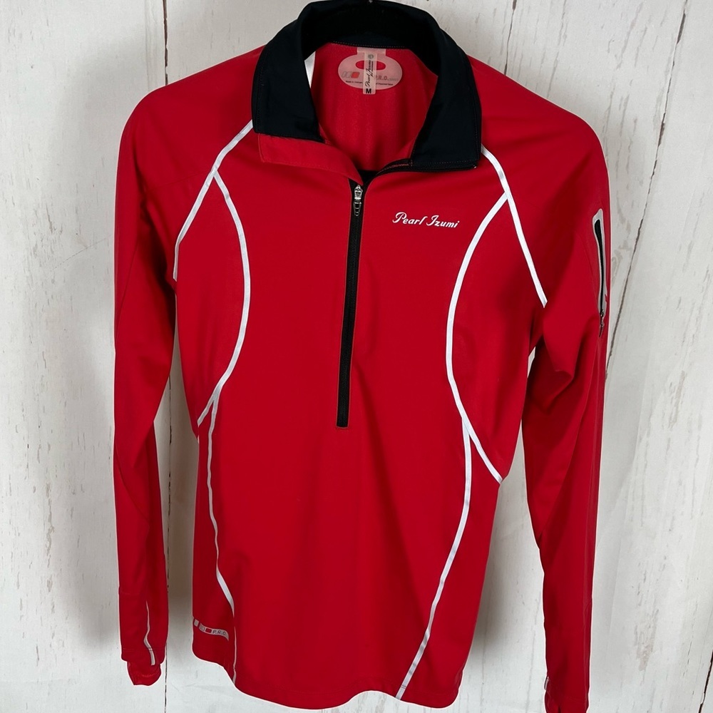 Pearl Izumi Fly Evo Pullover in red medium Pro series vented cycling